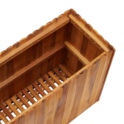 Garden Planter - Solid Acacia Wood - 100×30×50cm