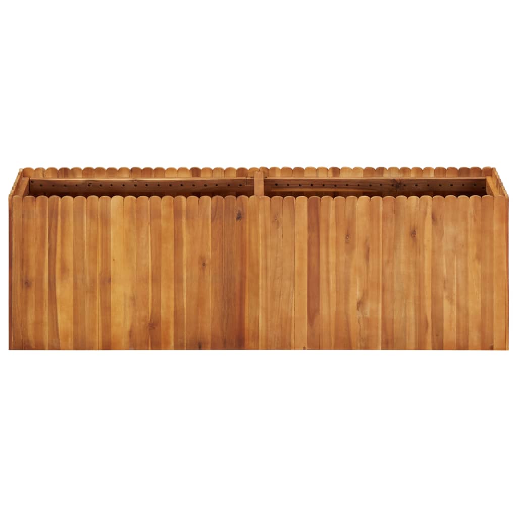 Garden Planter Solid Acacia Wood - 150×30×50cm