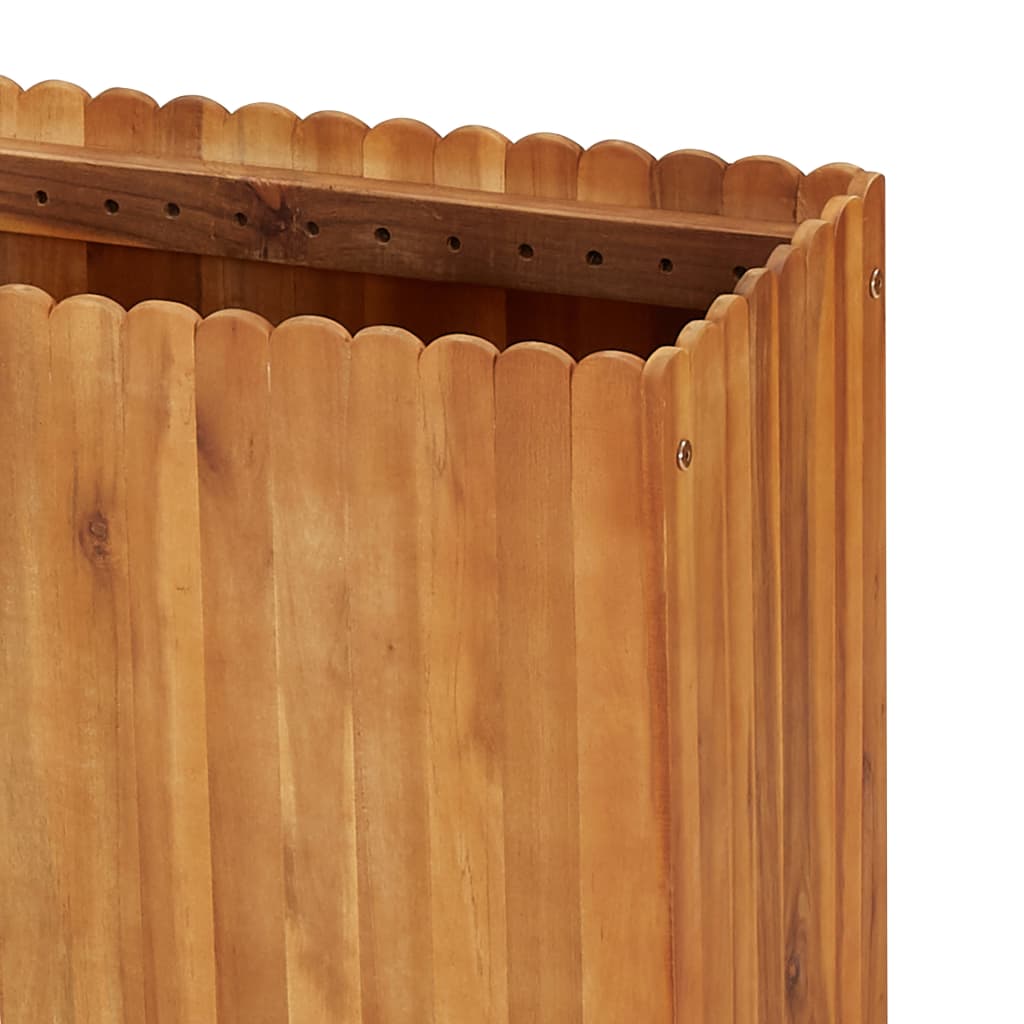 Garden Planter Solid Acacia Wood - 150×30×50cm