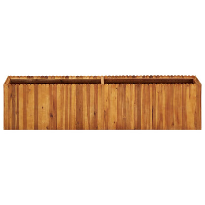 Garden Planter Solid Acacia Wood - 200×30×50cm