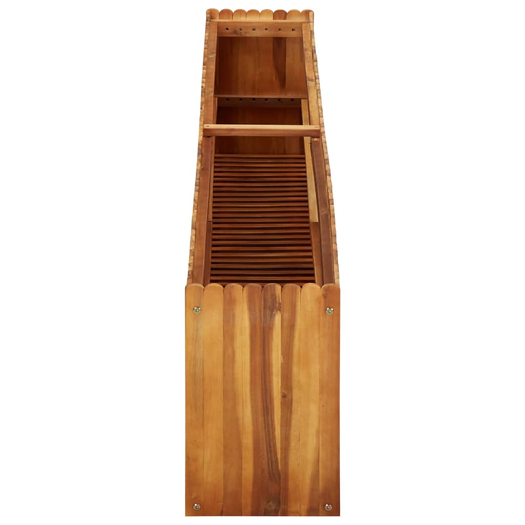Garden Planter Solid Acacia Wood - 200×30×50cm