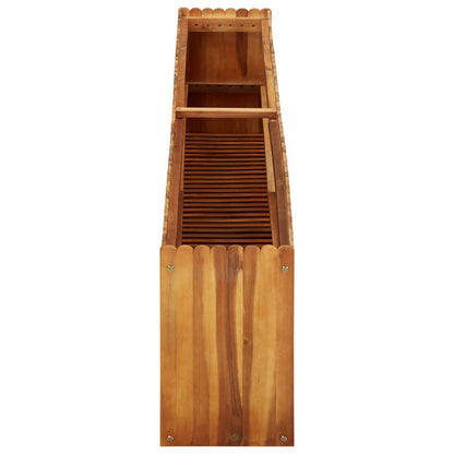 Garden Planter Solid Acacia Wood - 200×30×50cm