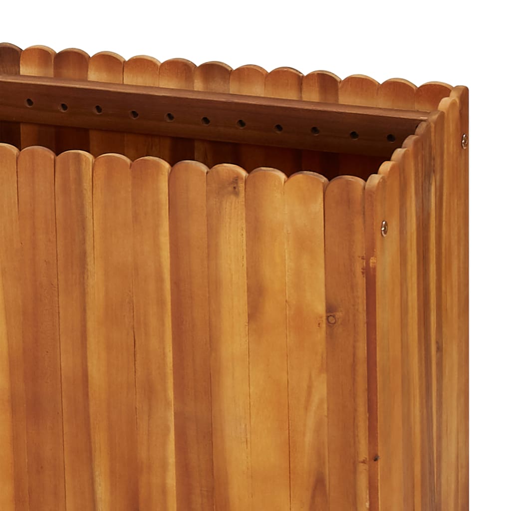 Garden Planter Solid Acacia Wood - 200×30×50cm