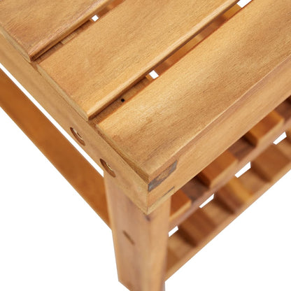 Shoe Rack - Solid Acacia Wood
