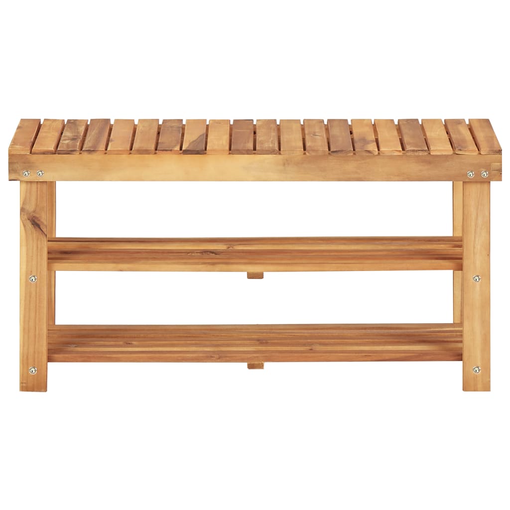 Shoe Rack Solid Acacia Wood- Natural