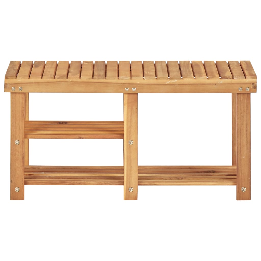 Shoe Rack Solid Acacia Wood - 90×32×46cm