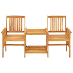 Garden Chairs with Tea Table  Solid Acacia Wood
