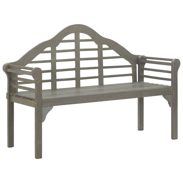  Garden Bench Grey Wash 135 cm Solid Acacia Wood