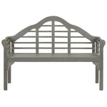 Garden Bench Grey Wash 135 cm Solid Acacia Wood
