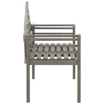 Garden Bench Grey Wash 135 cm Solid Acacia Wood