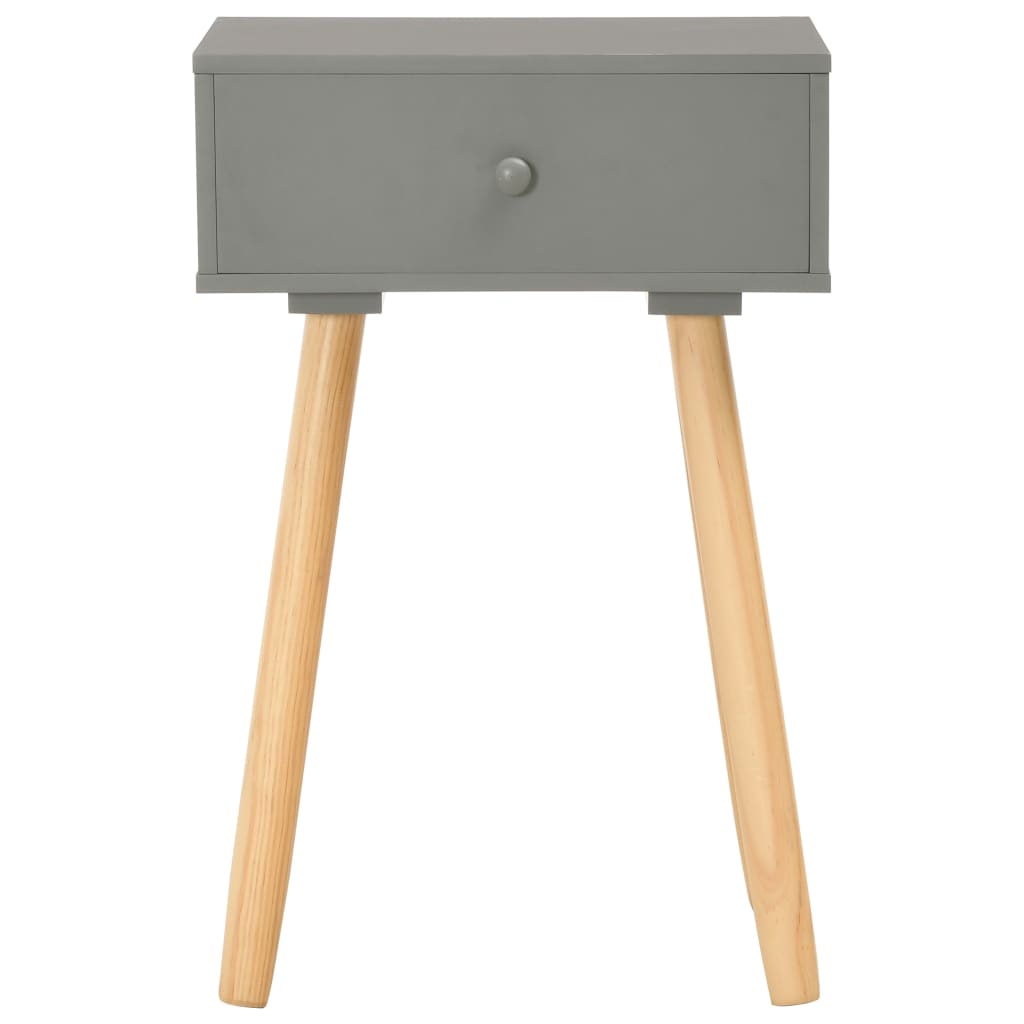 Bedside Tables 2 pcs Grey