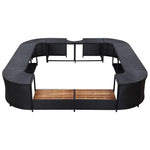 Square Spa Surround Poly Rattan Steps | HomeAndLiving