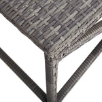 Garden Bench 80 cm Poly Rattan Grey