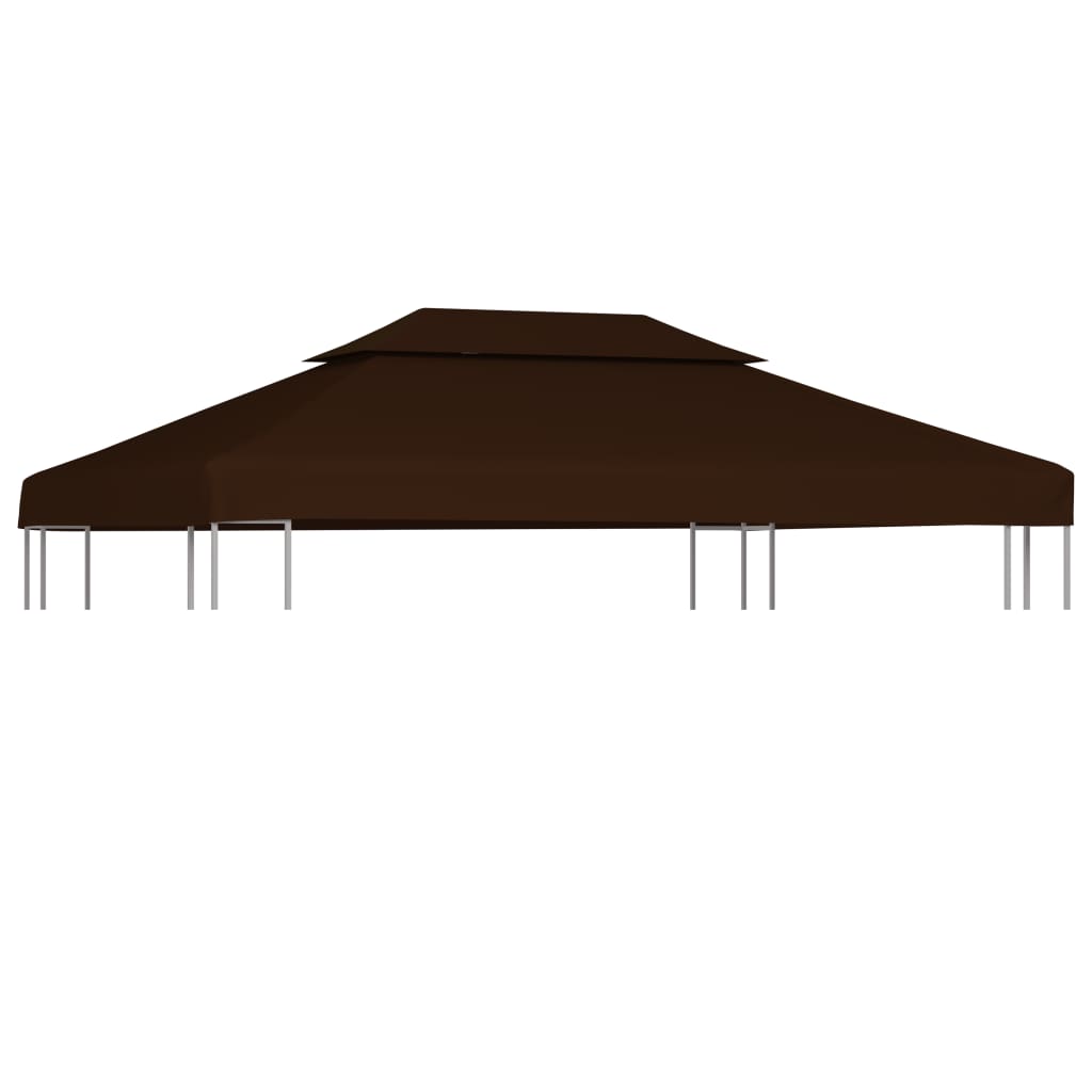 2-Tier Gazebo Top Cover  Brown