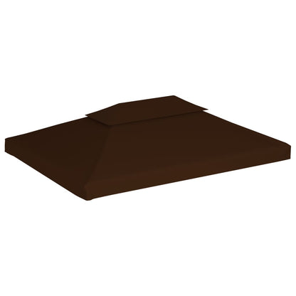 2-Tier Gazebo Top Cover  Brown