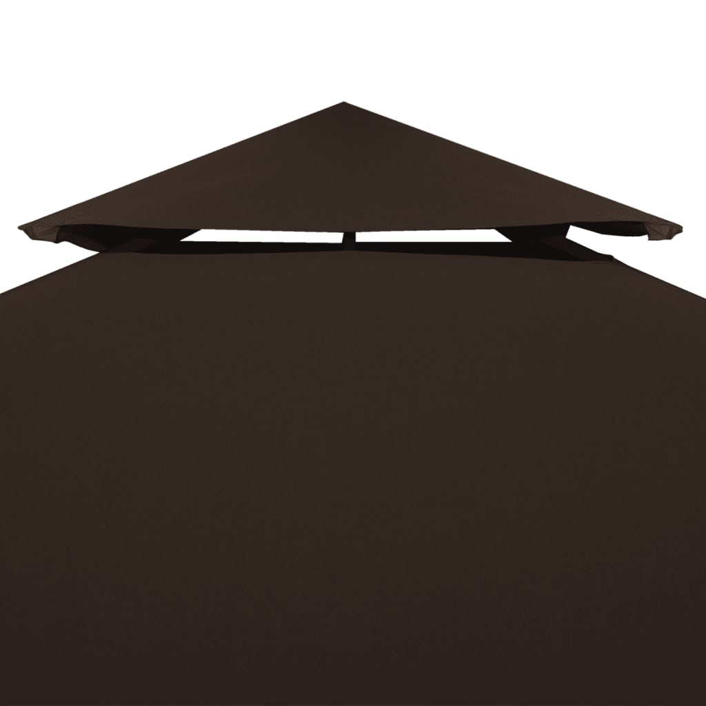 2-Tier Gazebo Top Cover  Brown