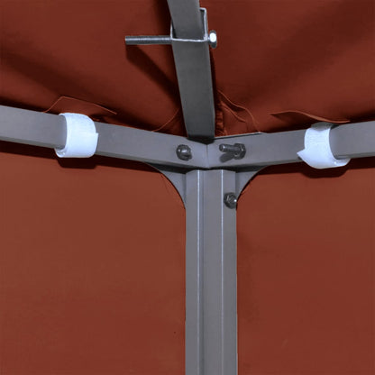 2-Tier Gazebo Top Cover Terracotta - 4×3m