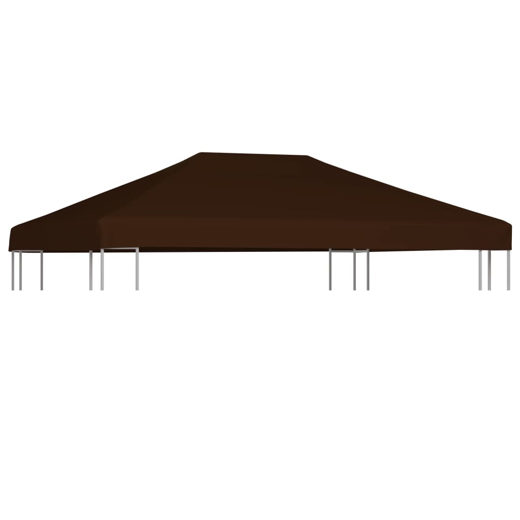 Gazebo Top Cover Brown - 3×4m
