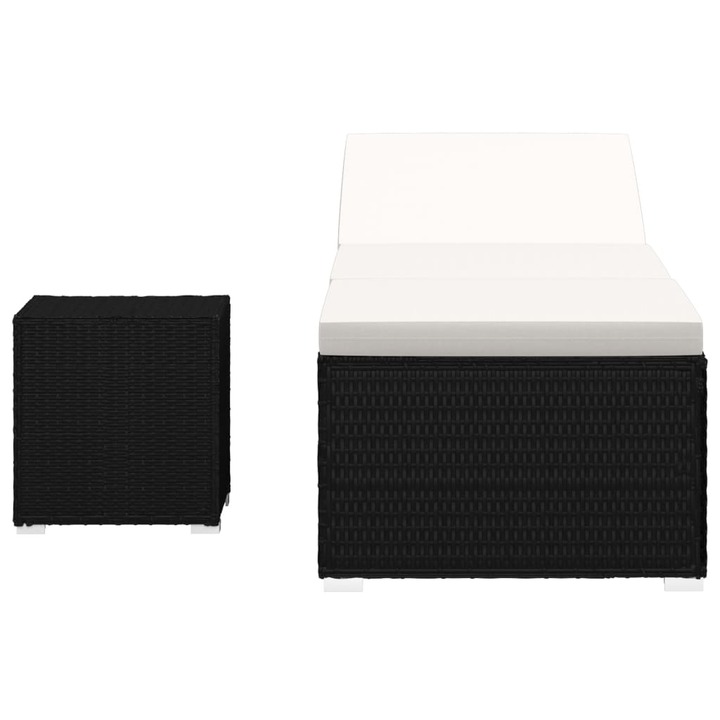 Versatile Sun Lounger with Cushion and Garden Gathering Outdoor Living 