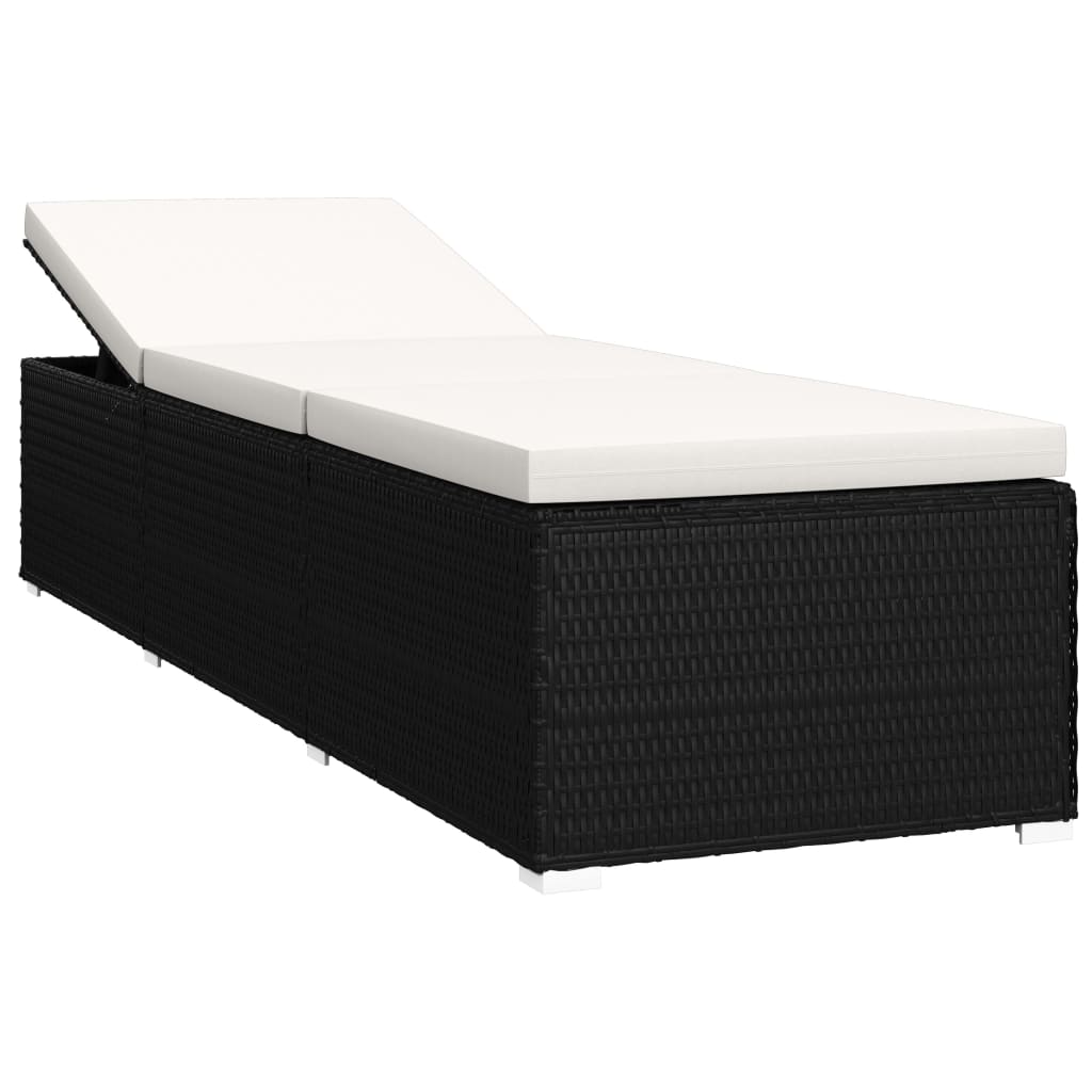 Versatile Sun Lounger with Cushion and Garden Gathering Outdoor Living 