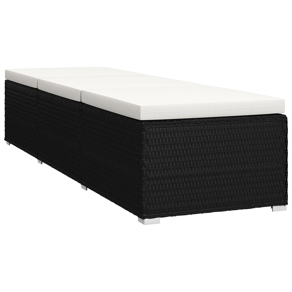 Versatile Sun Lounger with Cushion and Garden Gathering Outdoor Living 