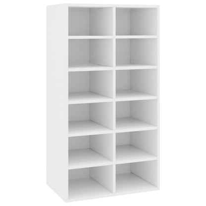 Shoe Rack White Chipboard