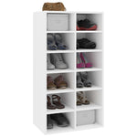 Shoe Rack White Chipboard