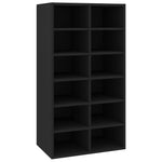 Shoe Rack Black  Chipboard