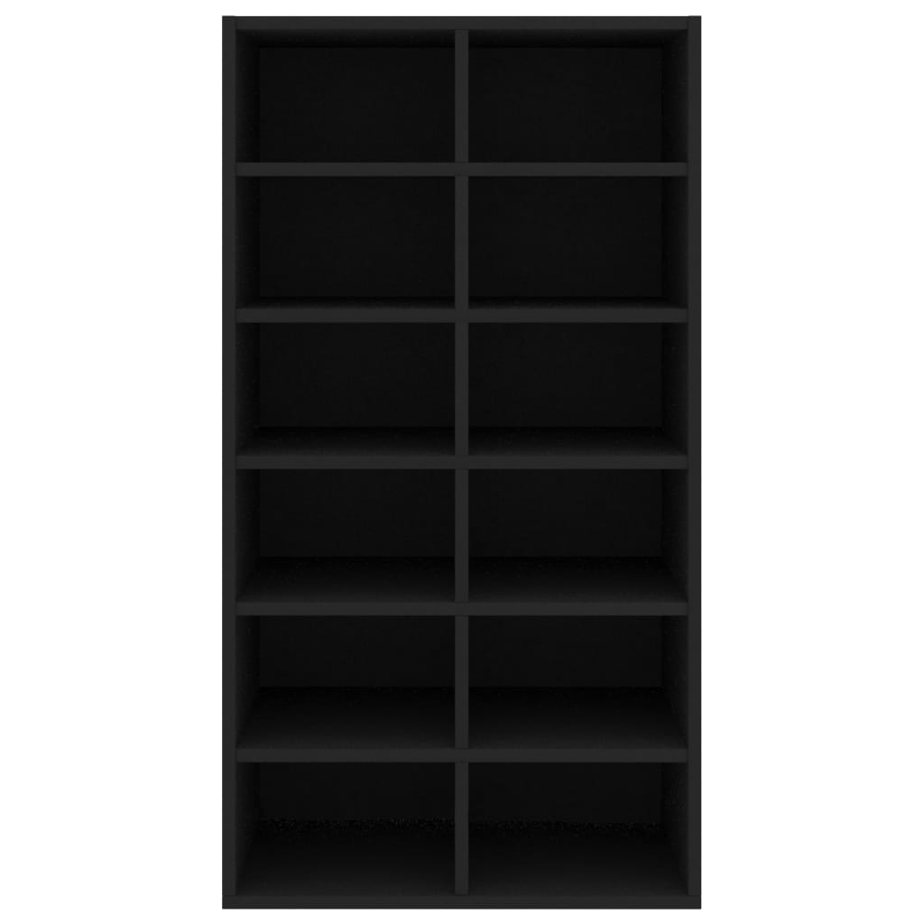 Shoe Rack Black  Chipboard