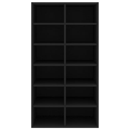 Shoe Rack Black  Chipboard
