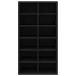 Shoe Rack Black  Chipboard