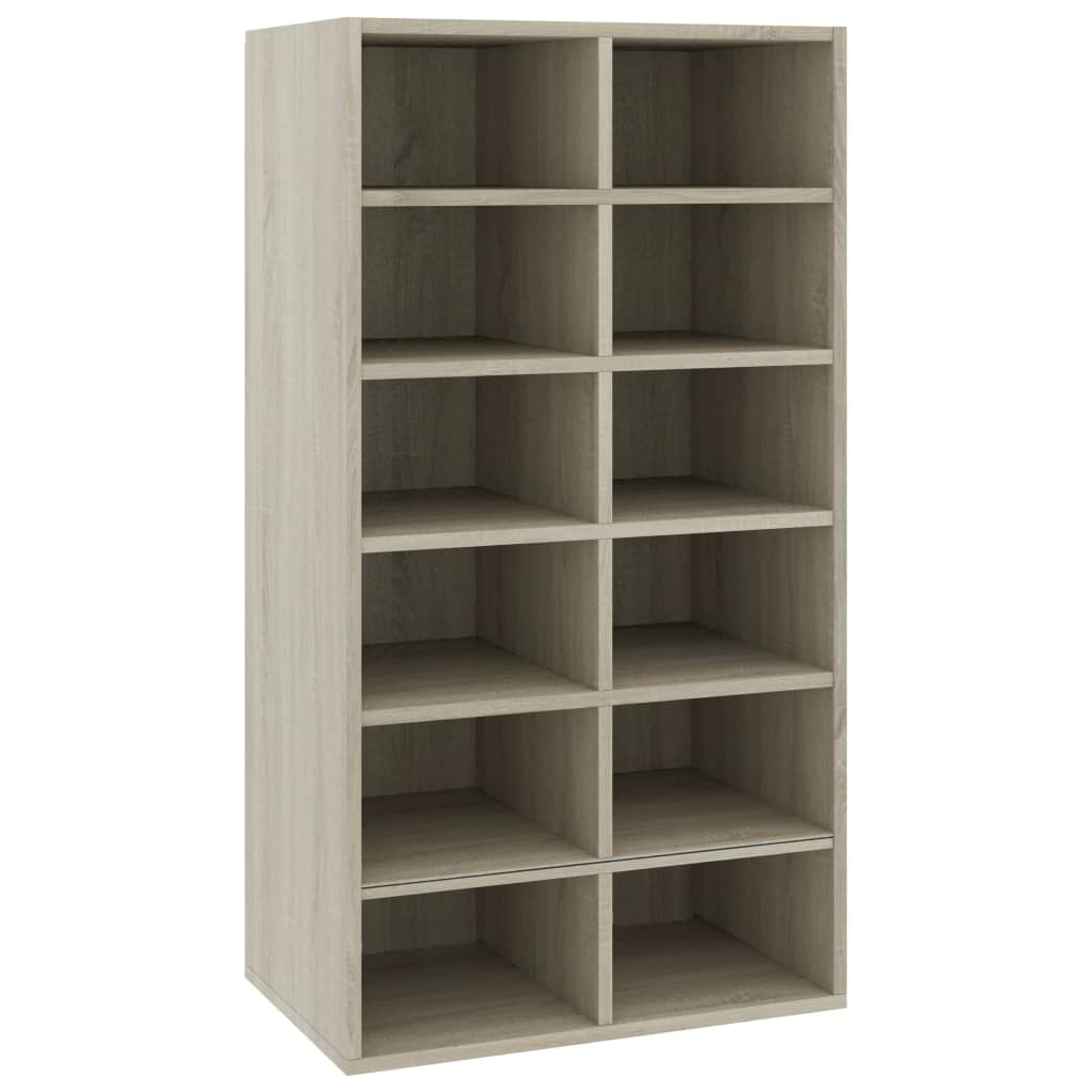 Shoe Rack Sonoma Oak Chipboard