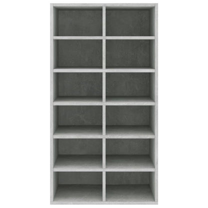 Shoe Rack Concrete Grey  Chipboard