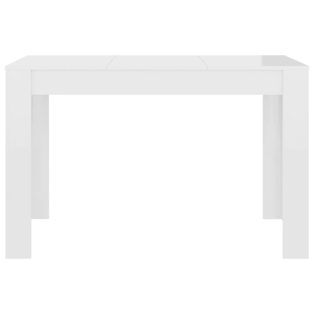 Dining Table High Gloss White - Chipboard