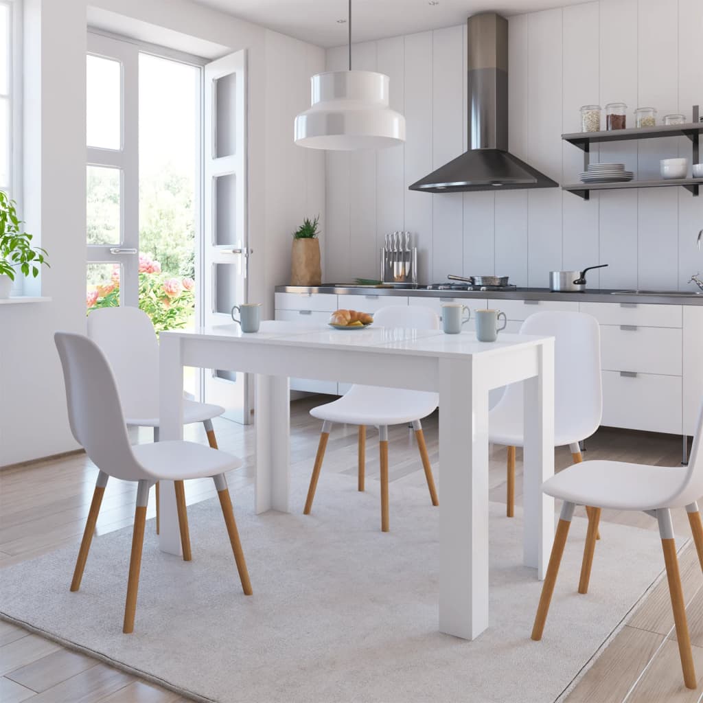 Dining Table High Gloss White - Chipboard