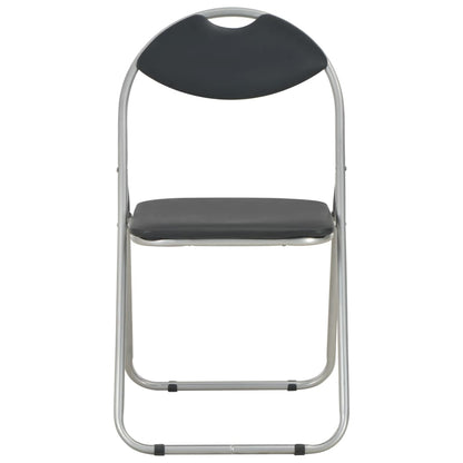 Folding Dining Chairs 4 pcs Black