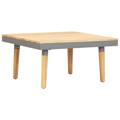 Garden Coffee Table Solid Acacia Wood - 60×60×31.5cm