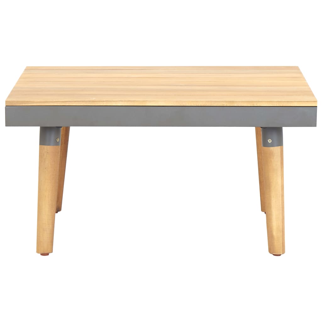 Garden Coffee Table Solid Acacia Wood - 60×60×31.5cm