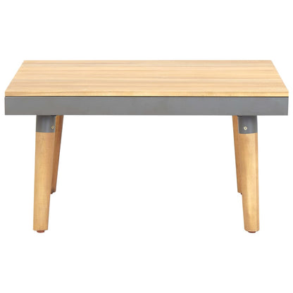 Garden Coffee Table Solid Acacia Wood - 60×60×31.5cm