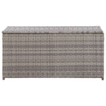 Garden Storage Box Poly Rattan 100x50x50 cm Grey