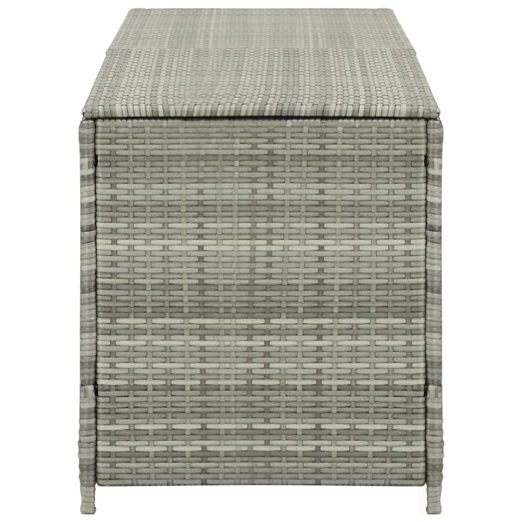 Garden Storage  Box Poly Rattan Grey