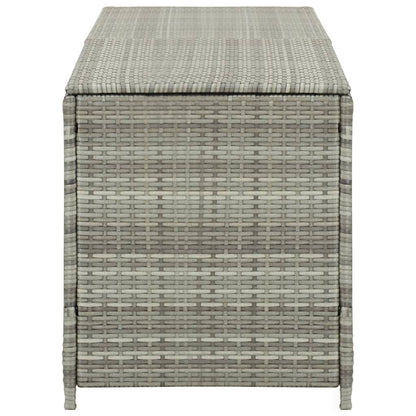 Garden Storage  Box Poly Rattan Grey