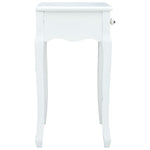 Console Table 2 Drawers MDF White