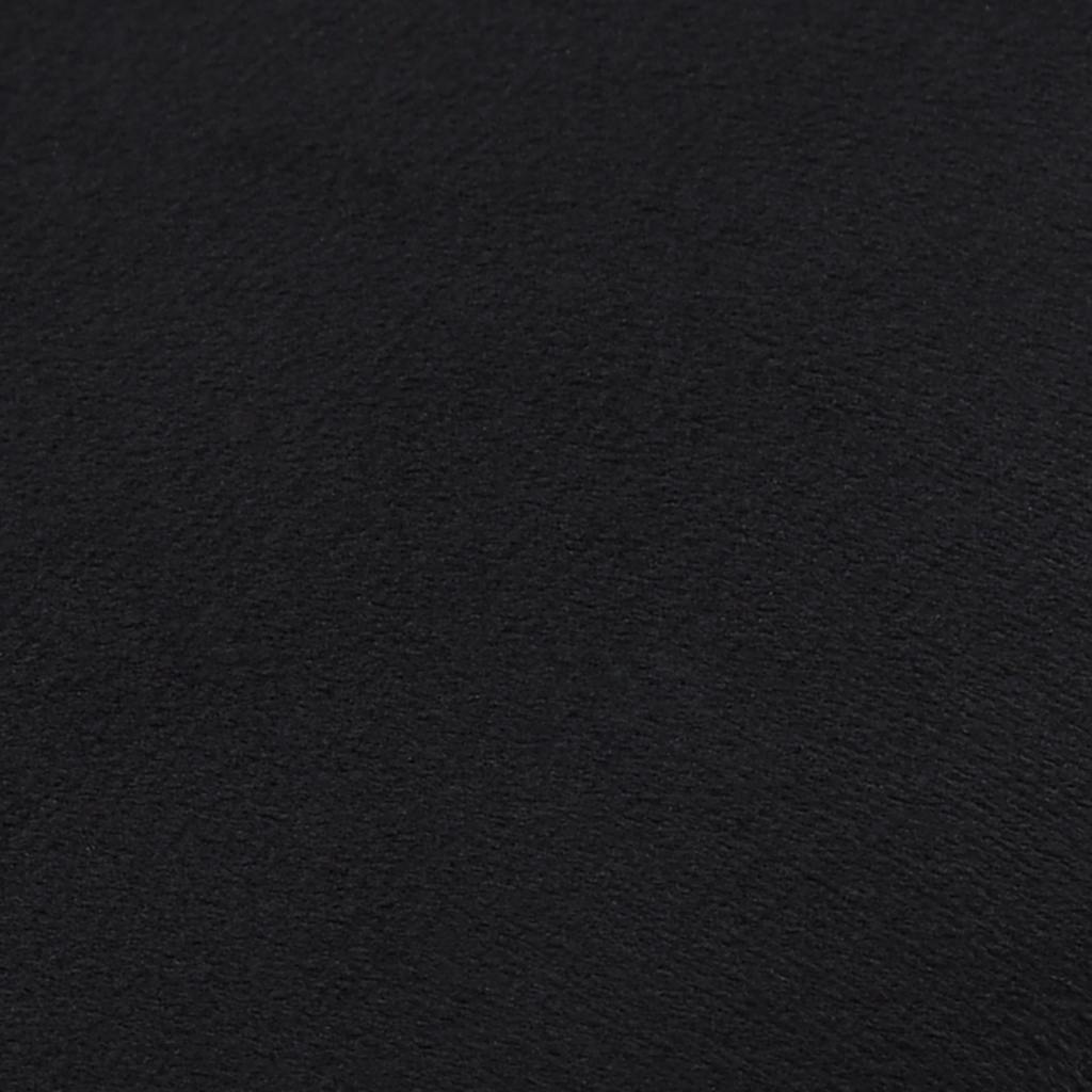 Black Gold Velvet Accent Stool Barrel Shape | HomeAndLiving