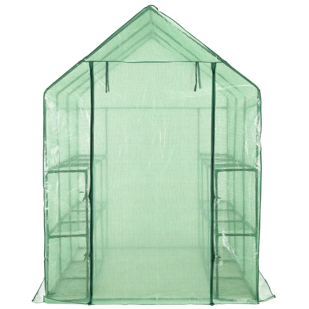 Walk-in Greenhouse with 12 Shelves Steel