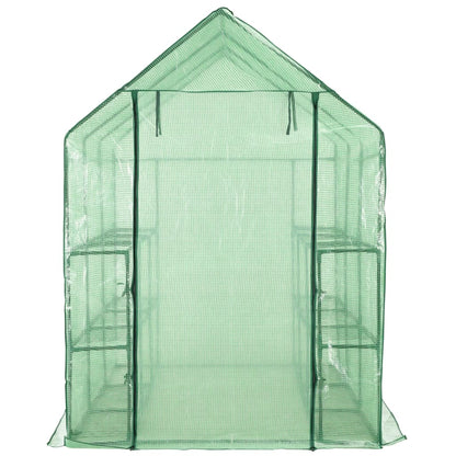 Walk-in Greenhouse with 12 Shelves Steel