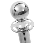 3 Piece VIP Queue Barrier Set Stainless Steel Silver