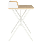 Desk White and Natural