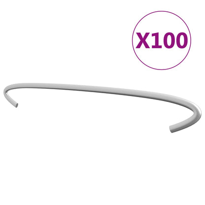 Gabion Hooks 100pk Galvanised Steel 30cm | HomeAndLiving