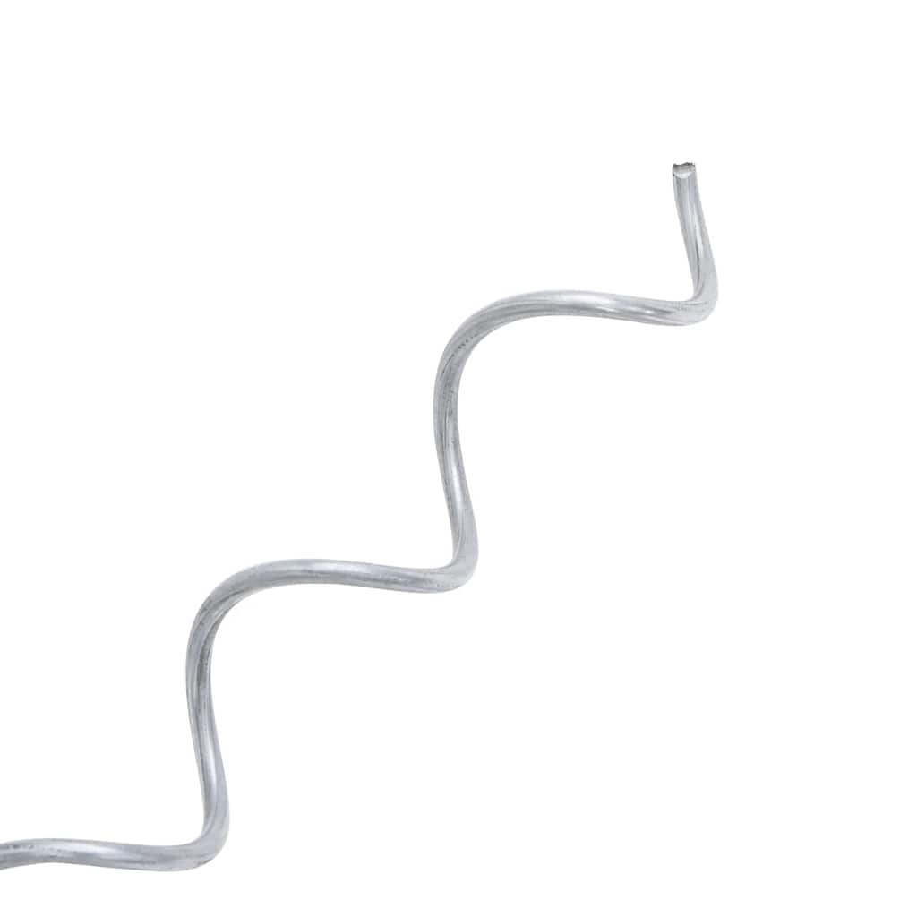 Gabion Spirals 24pc Galvanised Steel 100cm | HomeAndLiving